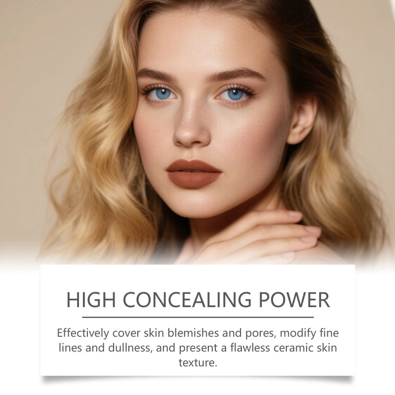 2-in-1 Color-Changing Korean Foundation Stick,Face Foundation Makeup