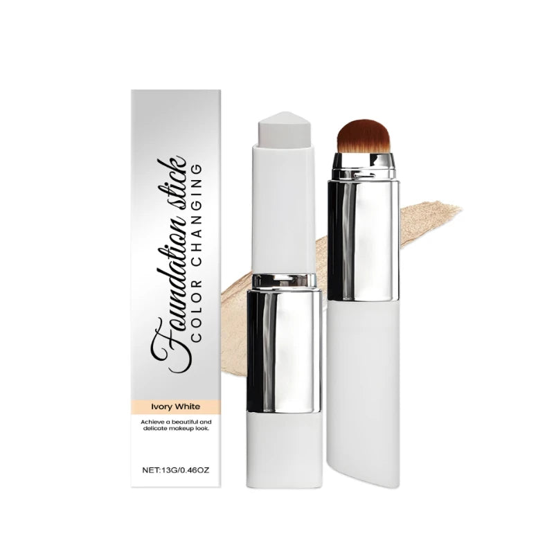 2-in-1 Color-Changing Korean Foundation Stick,Face Foundation Makeup